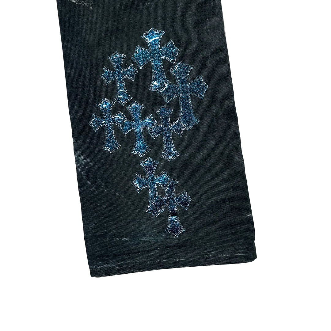 Chrome Hearts F&F Faded Double Knee Canvas Carpenter Pants - SHENGLI ROAD MARKET