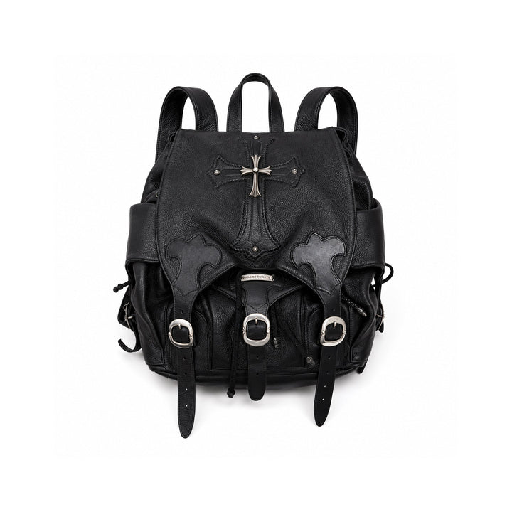 Chrome Hearts Filigree Cross Gunslinger Leather Backpack - SHENGLI ROAD MARKET