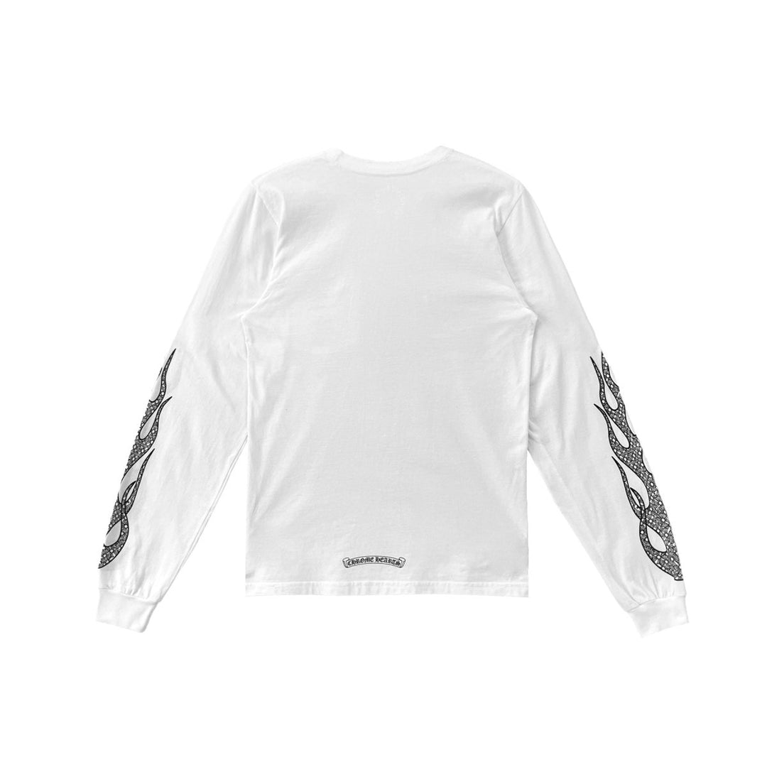 Chrome Hearts Flame Sleeve Long Sleeve Tee - SHENGLI ROAD MARKET