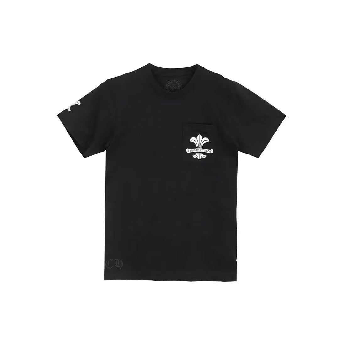 Chrome Hearts Fleur Scroll Logo Tee - SHENGLI ROAD MARKET