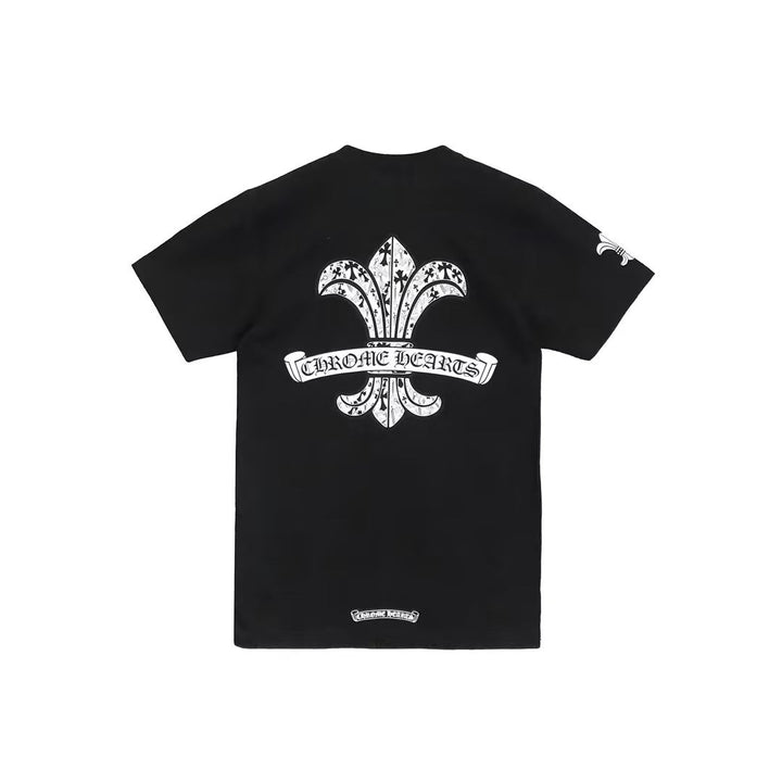 Chrome Hearts Fleur Scroll Logo Tee - SHENGLI ROAD MARKET