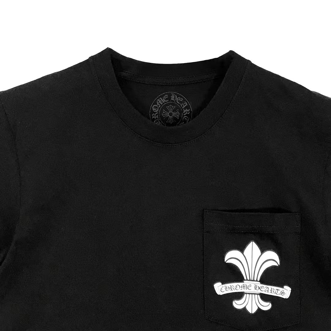 Chrome Hearts Fleur Scroll Logo Tee - SHENGLI ROAD MARKET