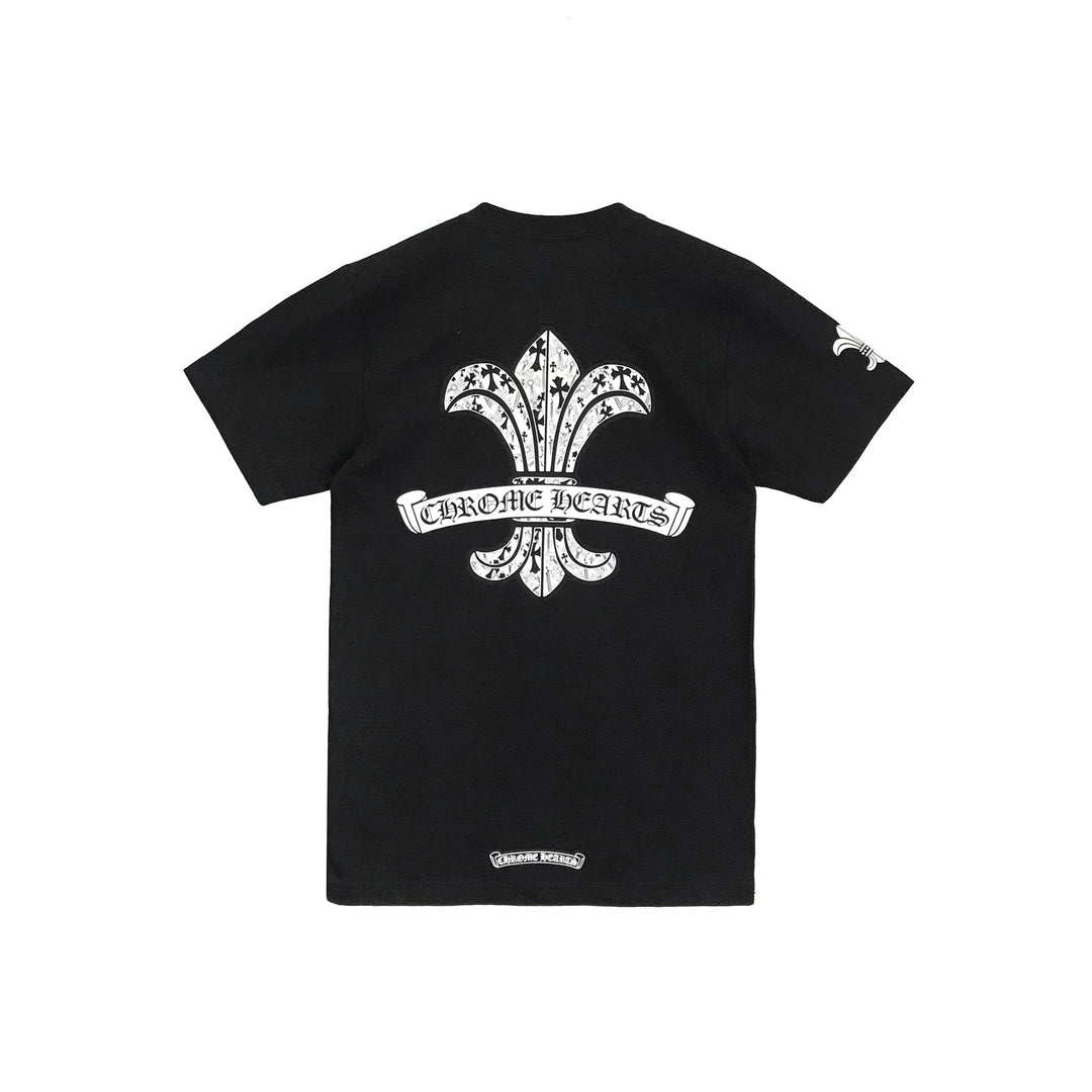 Chrome Hearts Fleur Scroll Logo Tee - SHENGLI ROAD MARKET