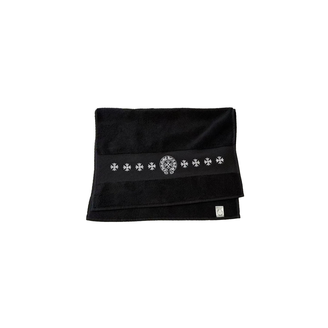Chrome Hearts Floral Black Terry Towel - SHENGLI ROAD MARKET