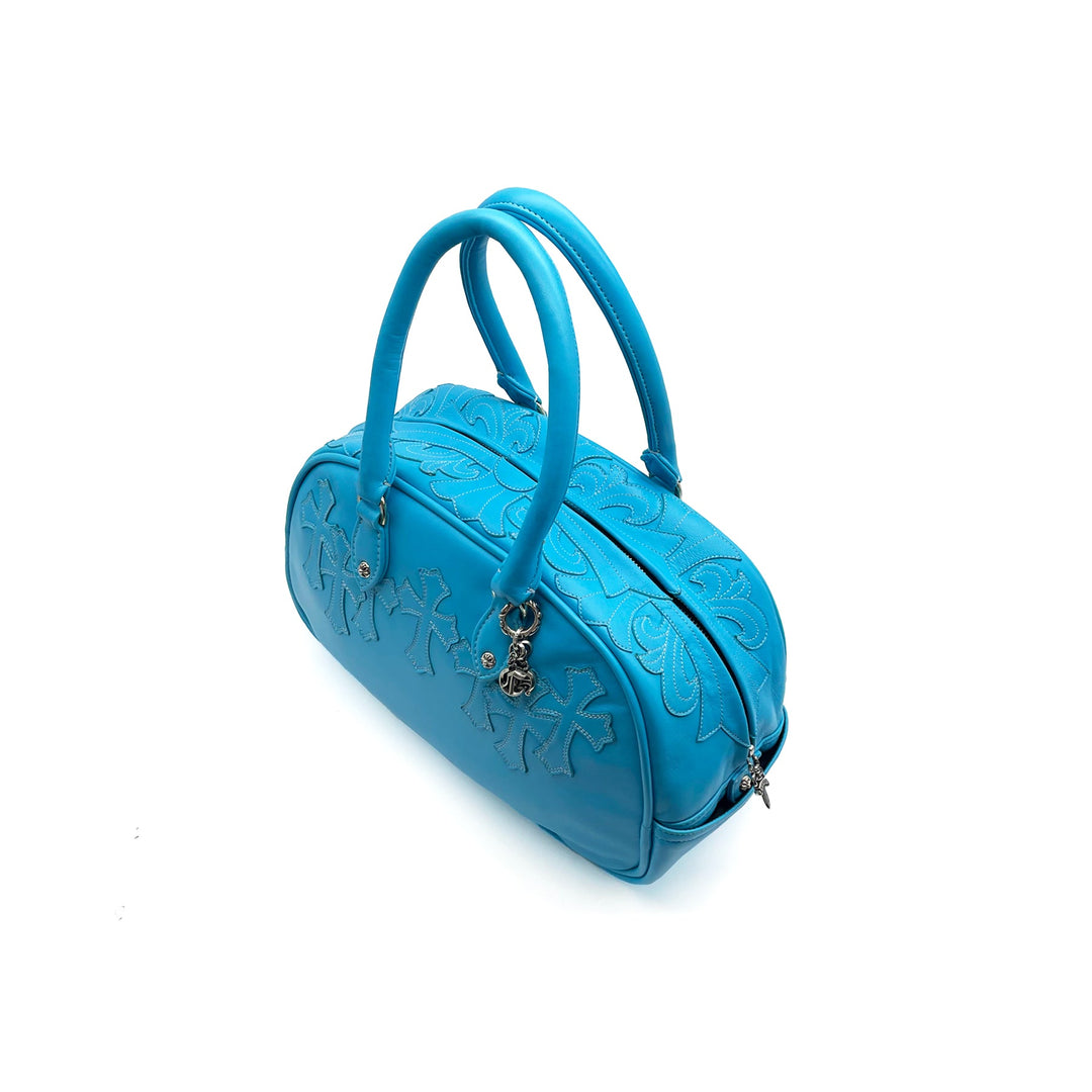 Chrome Hearts Floral Cemetery Cross Patch Gym Bag - SHENGLI ROAD MARKET