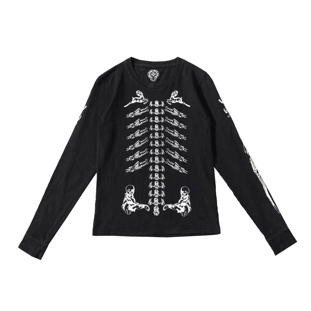 Chrome Hearts Foti Ribcage Long Sleeve Tee - SHENGLI ROAD MARKET