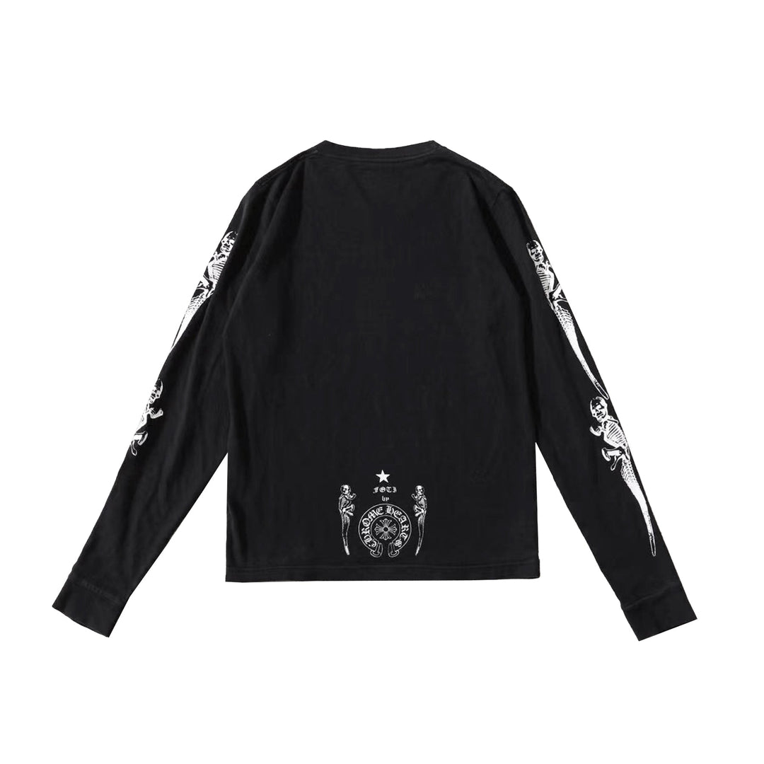 Chrome Hearts Foti Ribcage Long Sleeve Tee - SHENGLI ROAD MARKET