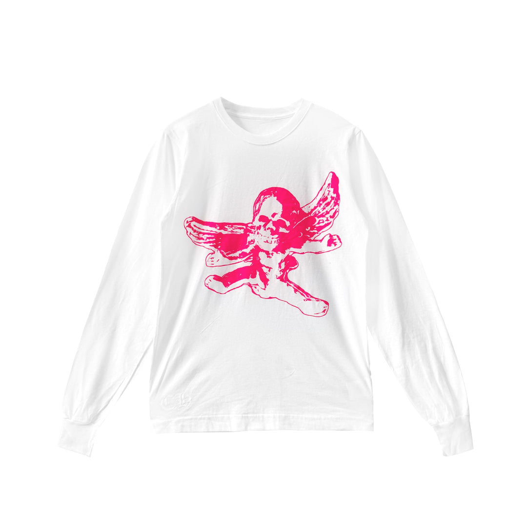 Chrome Hearts Foti White Long Sleeve T-Shirt Tee - SHENGLI ROAD MARKET