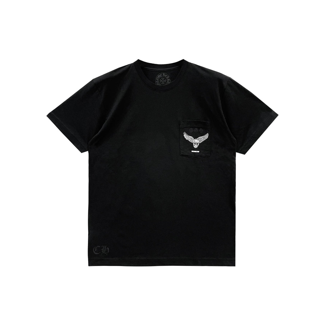 Chrome Hearts Foti Yungblud Aerosmith Cross Black Short Sleeve T-Shirt Tee - SHENGLI ROAD MARKET