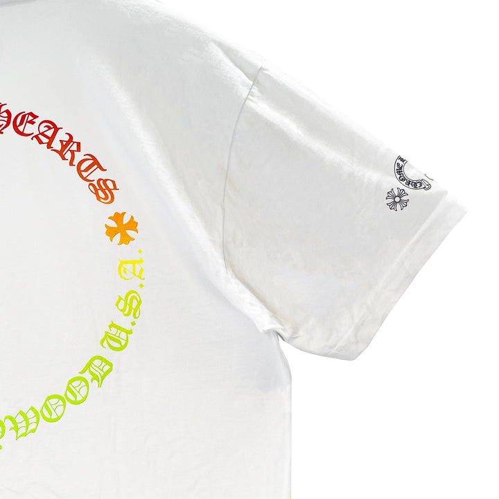 Chrome Hearts Gradient Circle Script Logo Short Sleeve Tee - SHENGLI ROAD MARKET