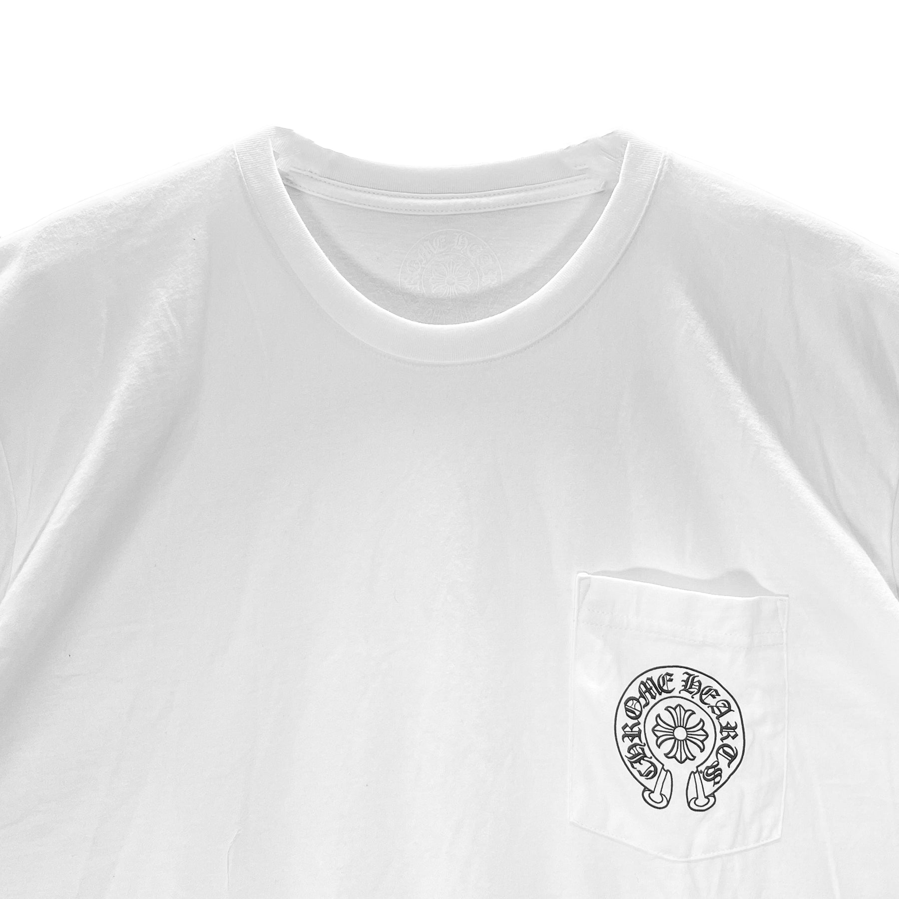 CHROME HEARTS グラデーションロゴ ポケットTシャツ Chrome Hearts Gradient Circle Script Label Short Sleeve Tee