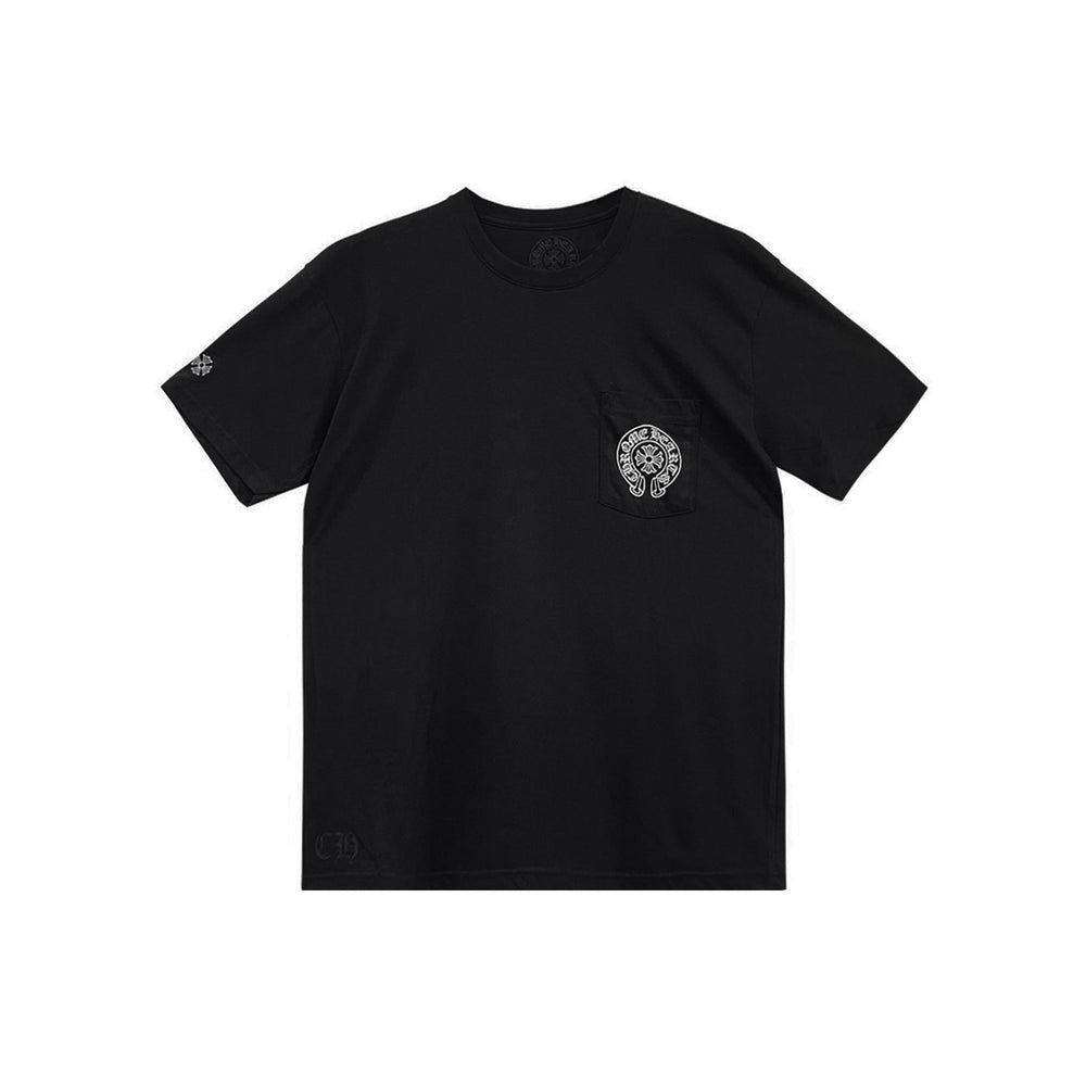 Chrome Hearts Gradient Horseshoe Black Short Sleeve Tee - SHENGLI ROAD MARKET