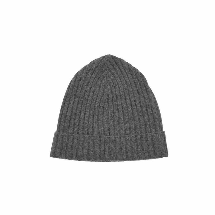 Chrome Hearts Gray Cashmere Leather Cross Beanie - SHENGLI ROAD MARKET