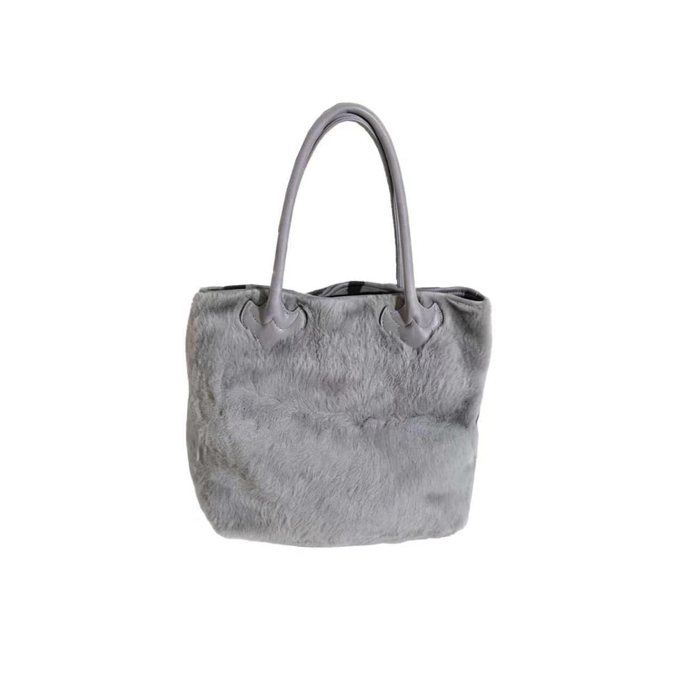 Chrome Hearts Gray Fur Tote Bag - SHENGLI ROAD MARKET