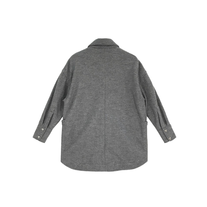 Chrome Hearts Gray Wool Shirt Jacket - SHENGLI ROAD MARKET