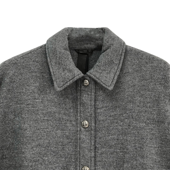Chrome Hearts Gray Wool Shirt Jacket - SHENGLI ROAD MARKET