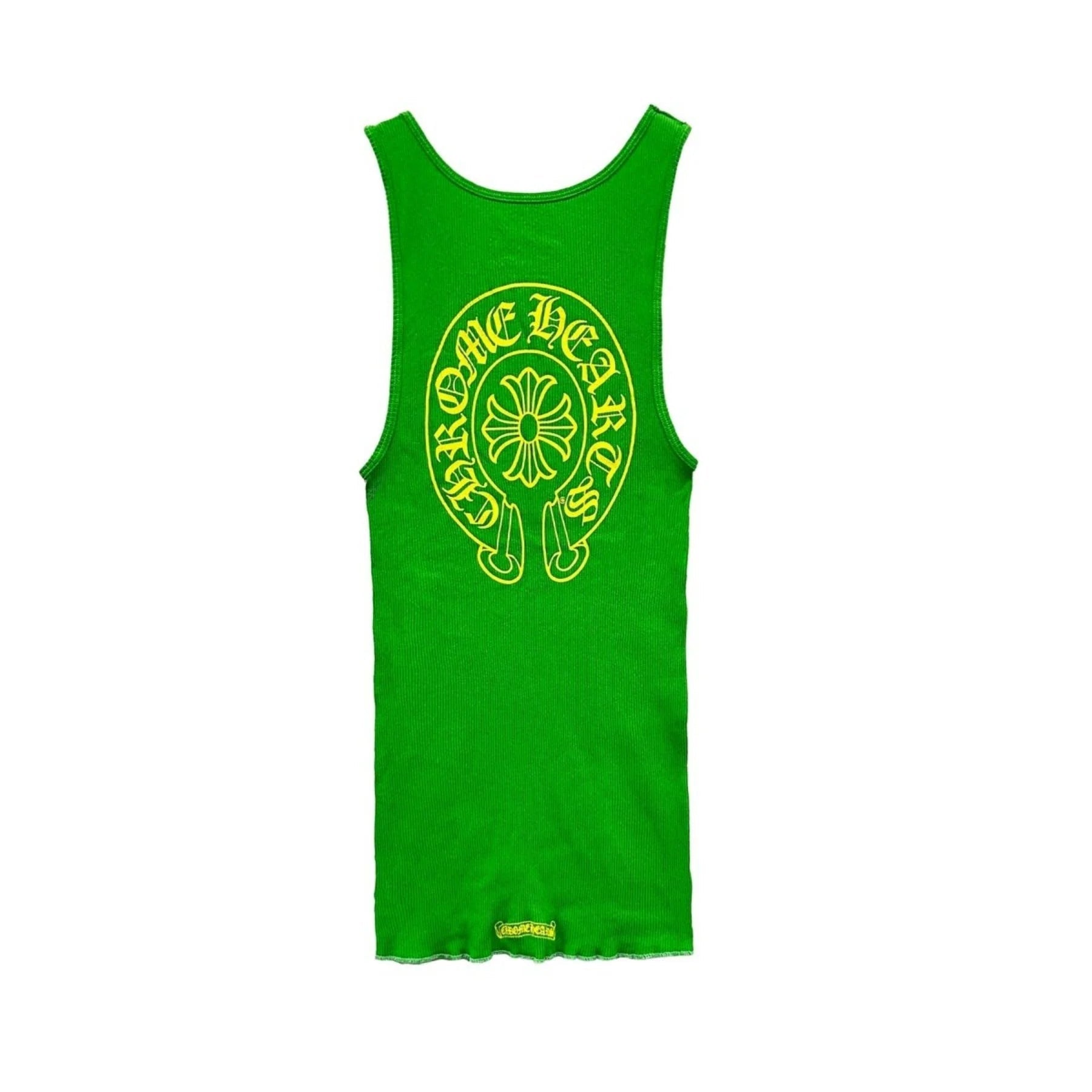 CHROME HEARTS タンクトップ オリーブグリーン サイズM Chrome Hearts Green Horseshoe Logo Tanktop - SRM – SHENGLI ROAD MARKET