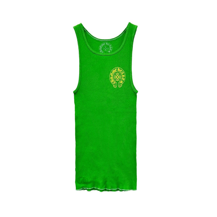 Chrome Hearts Green Horseshoe Logo Tank Top - SHENGLI ROAD MARKET