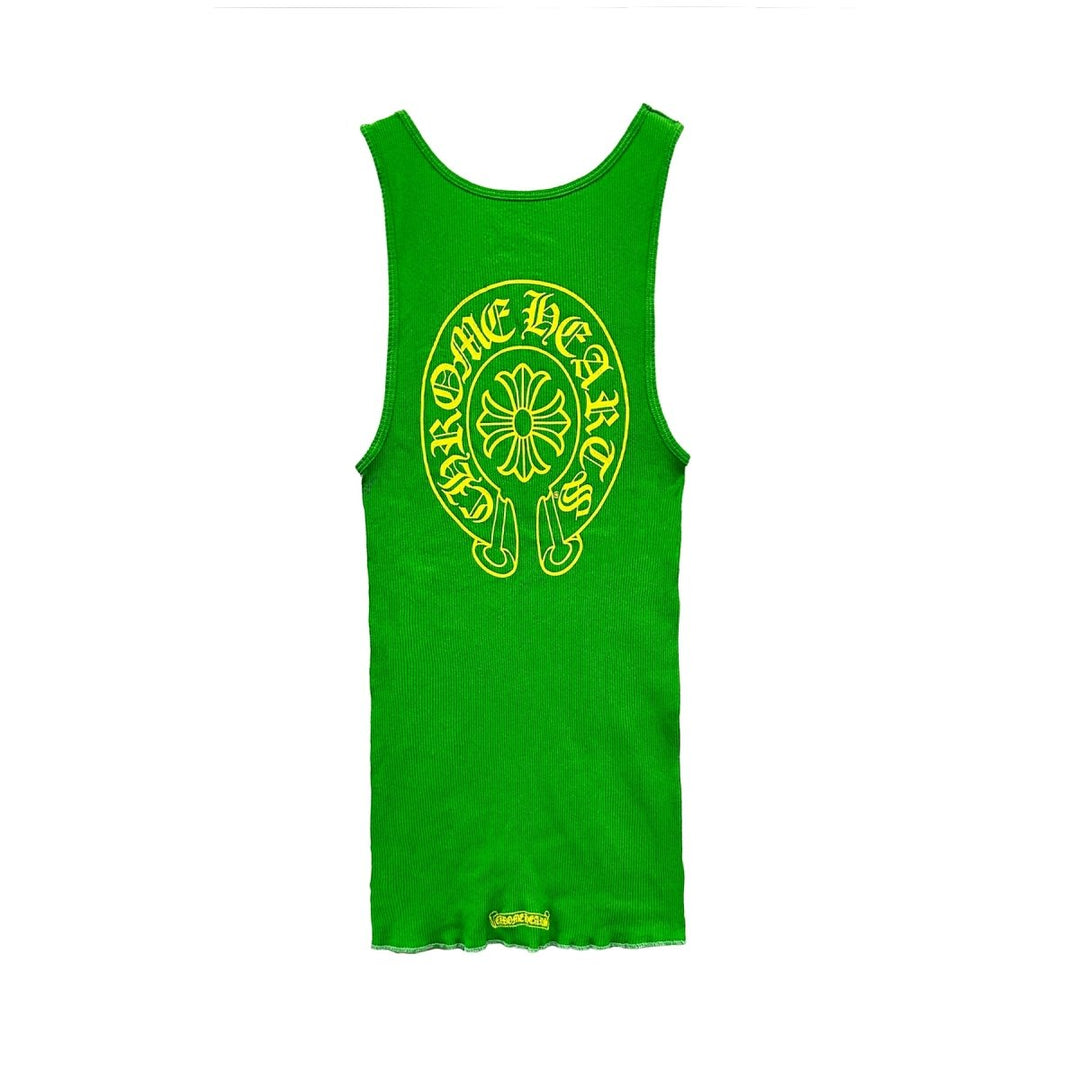 Chrome Hearts Green Horseshoe Logo Tank Top - SHENGLI ROAD MARKET