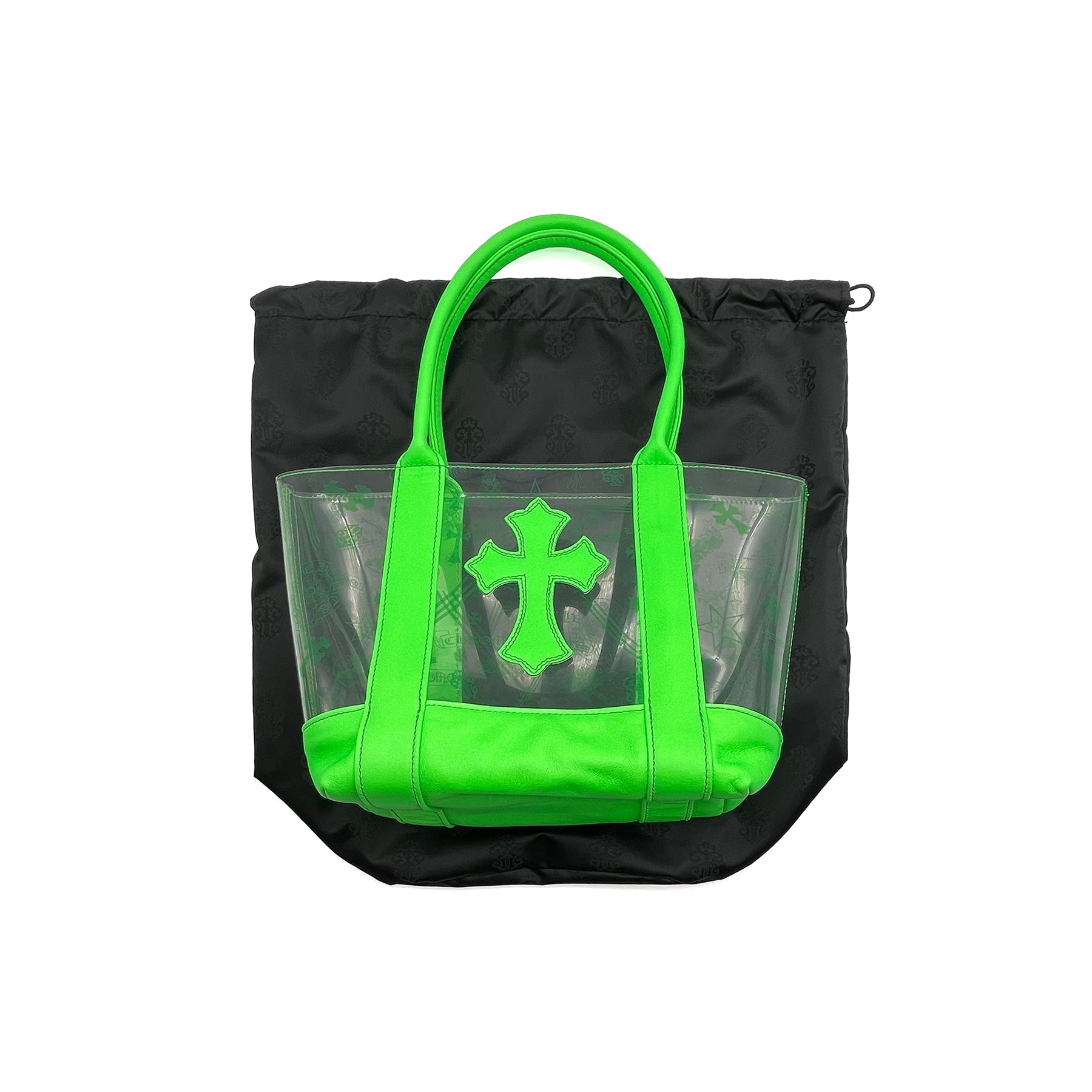 Chrome Hearts Green PVC Leather Cross Tote Bag - SRM – SHENGLI