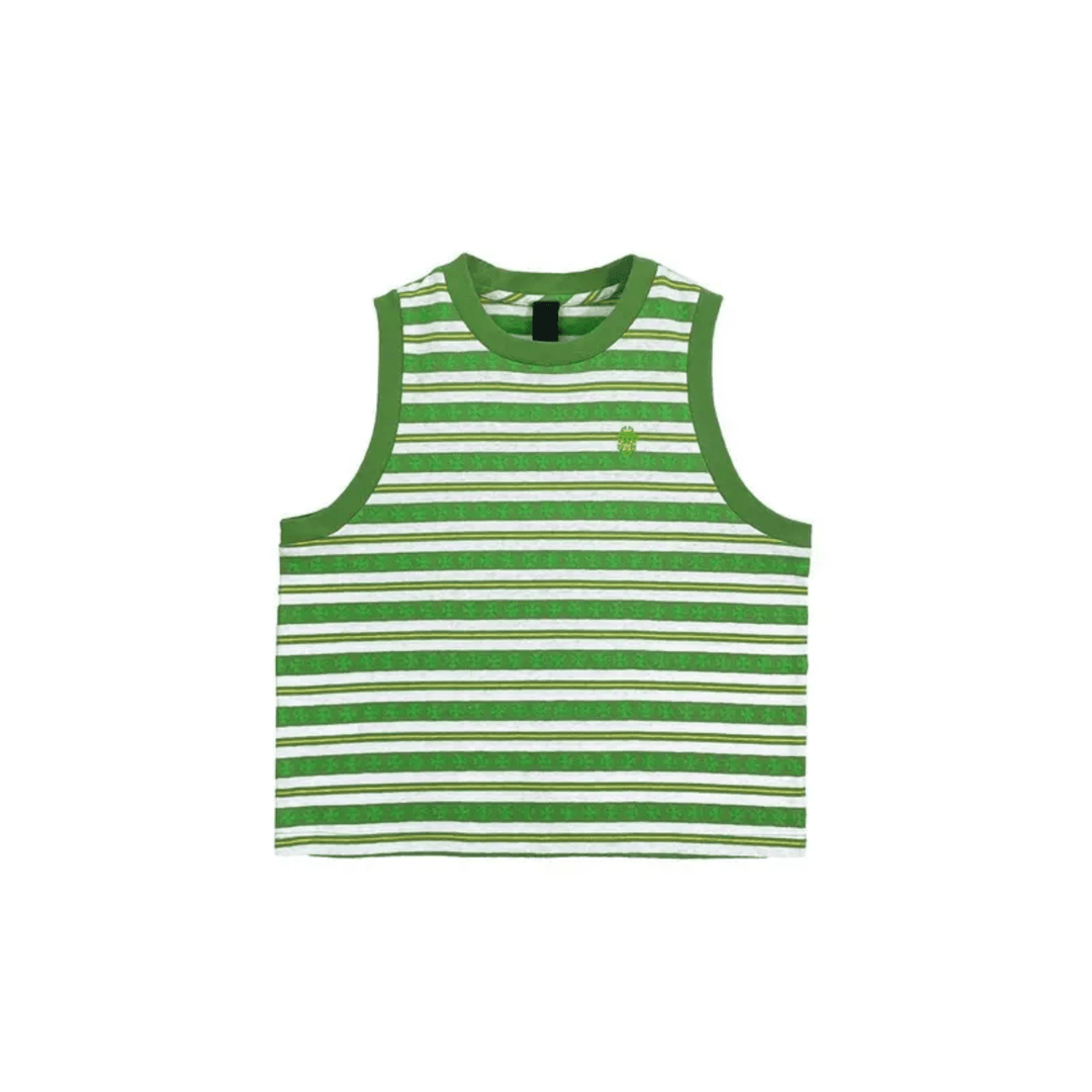 Chrome Hearts Exclusive Stripe Green Tanktop - SRM – SHENGLI ROAD Chrome Hearts Exclusive Stripe Green Tanktop - SRM – SHENGLI ROAD