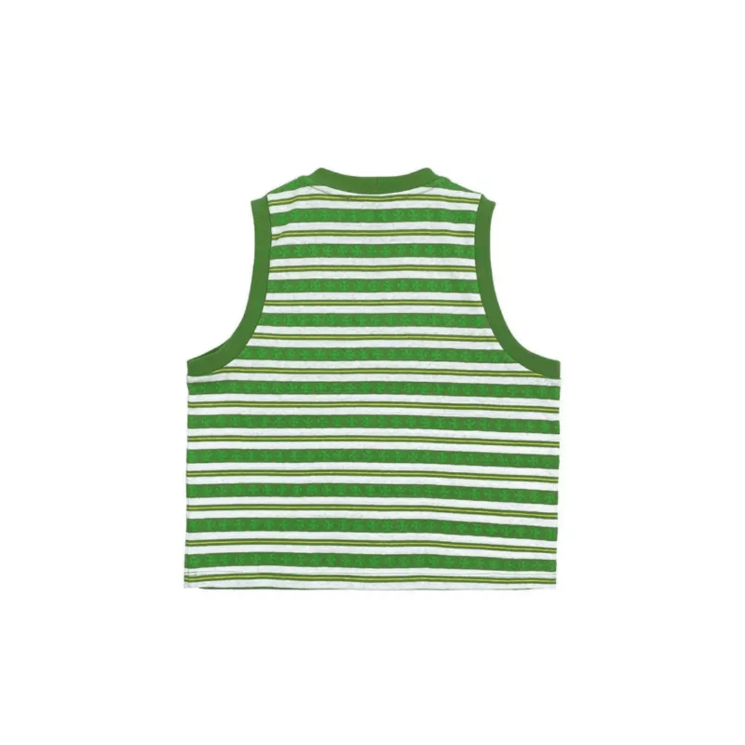 Chrome Hearts Exclusive Stripe Green Tanktop - SRM – SHENGLI ROAD Chrome Hearts Exclusive Stripe Green Tanktop - SRM – SHENGLI ROAD