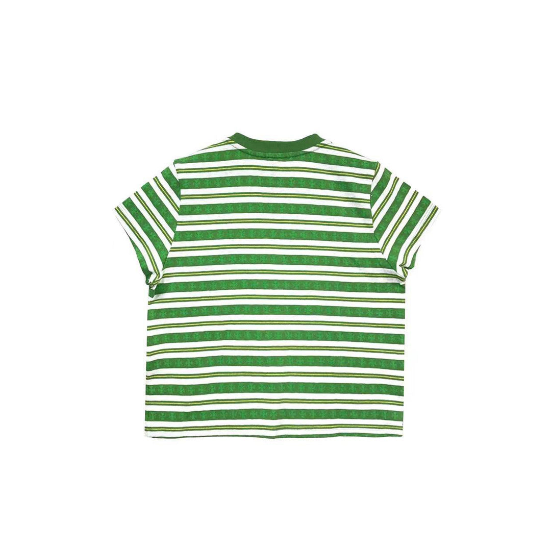 Chrome Hearts Green Stripe Women's Short Sleeve Tee - SHENGLI ROAD MARKET