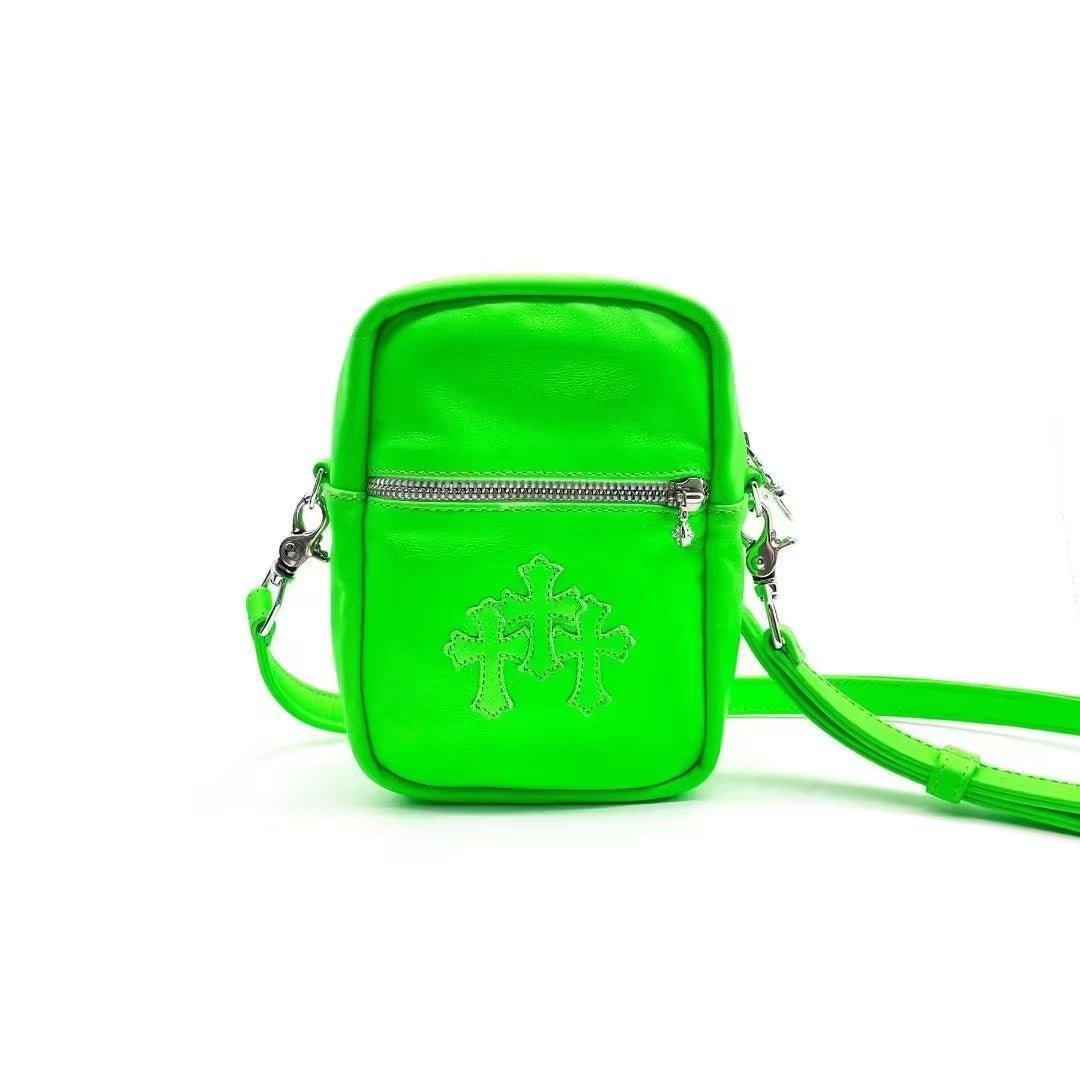 Chrome Hearts Green Triple Cross Taka Crossbody bag - SHENGLI ROAD MARKET