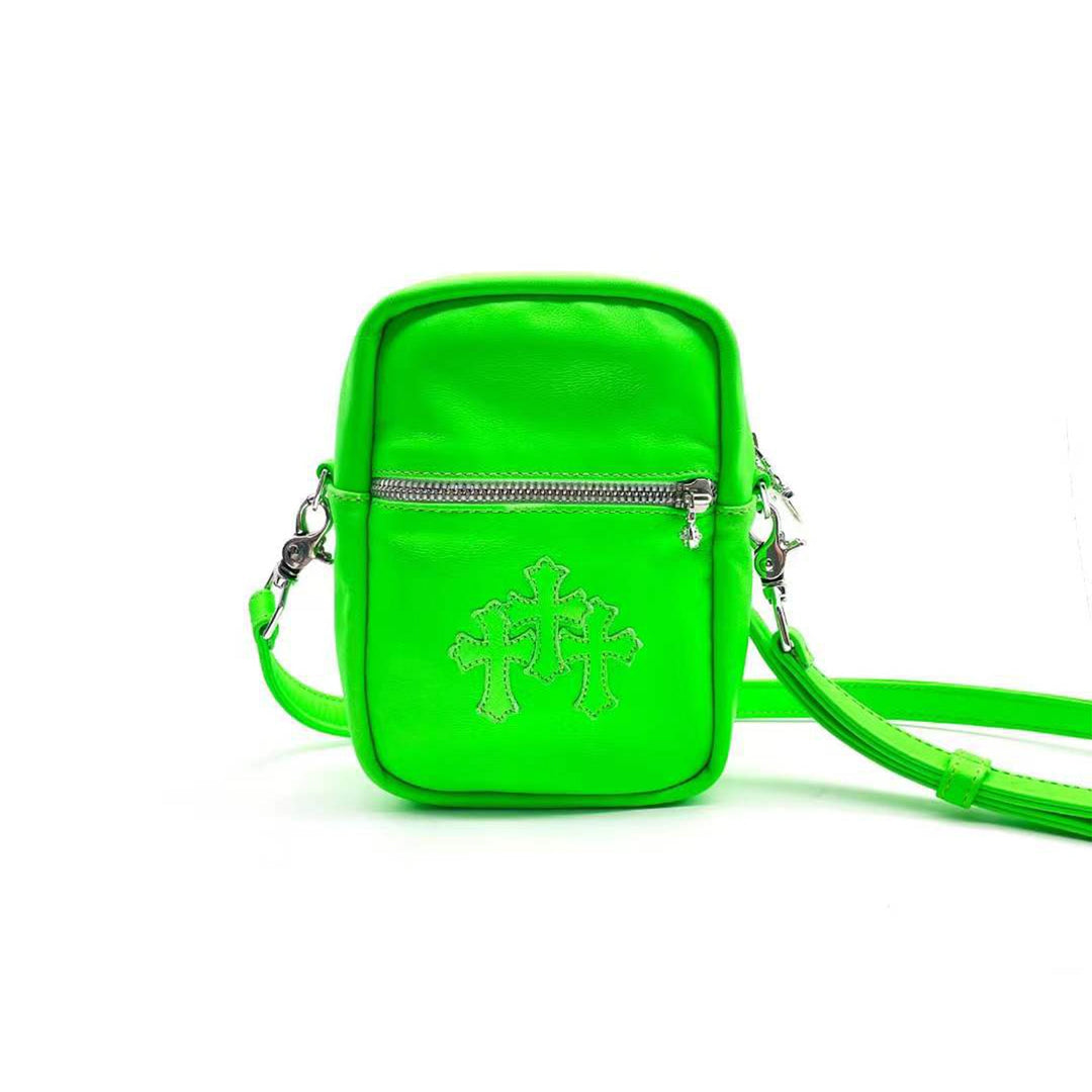 Chrome Hearts Green Triple Cross Taka Crossbody Bag - SHENGLI ROAD MARKET