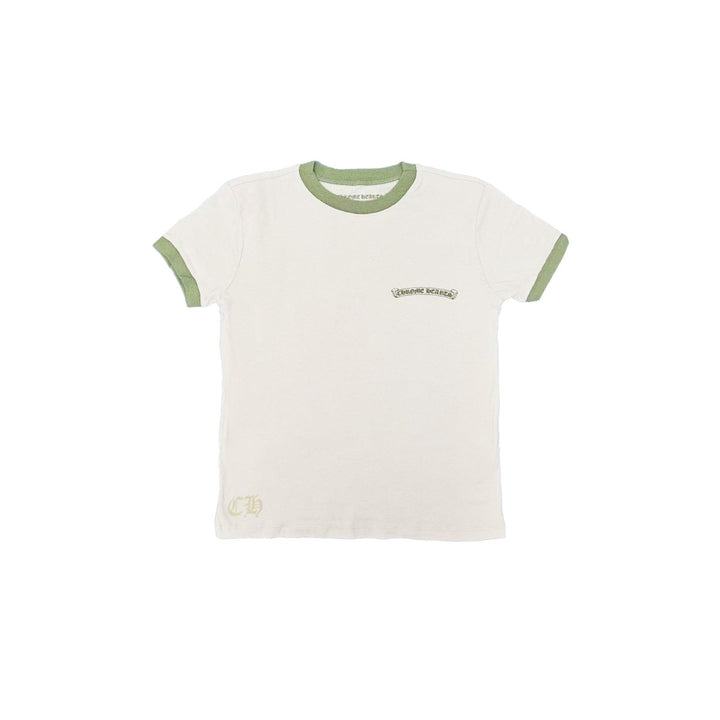 Chrome Hearts Green＆White Horseshoe Logo Short Sleeve Tee - SHENGLI ROAD MARKET