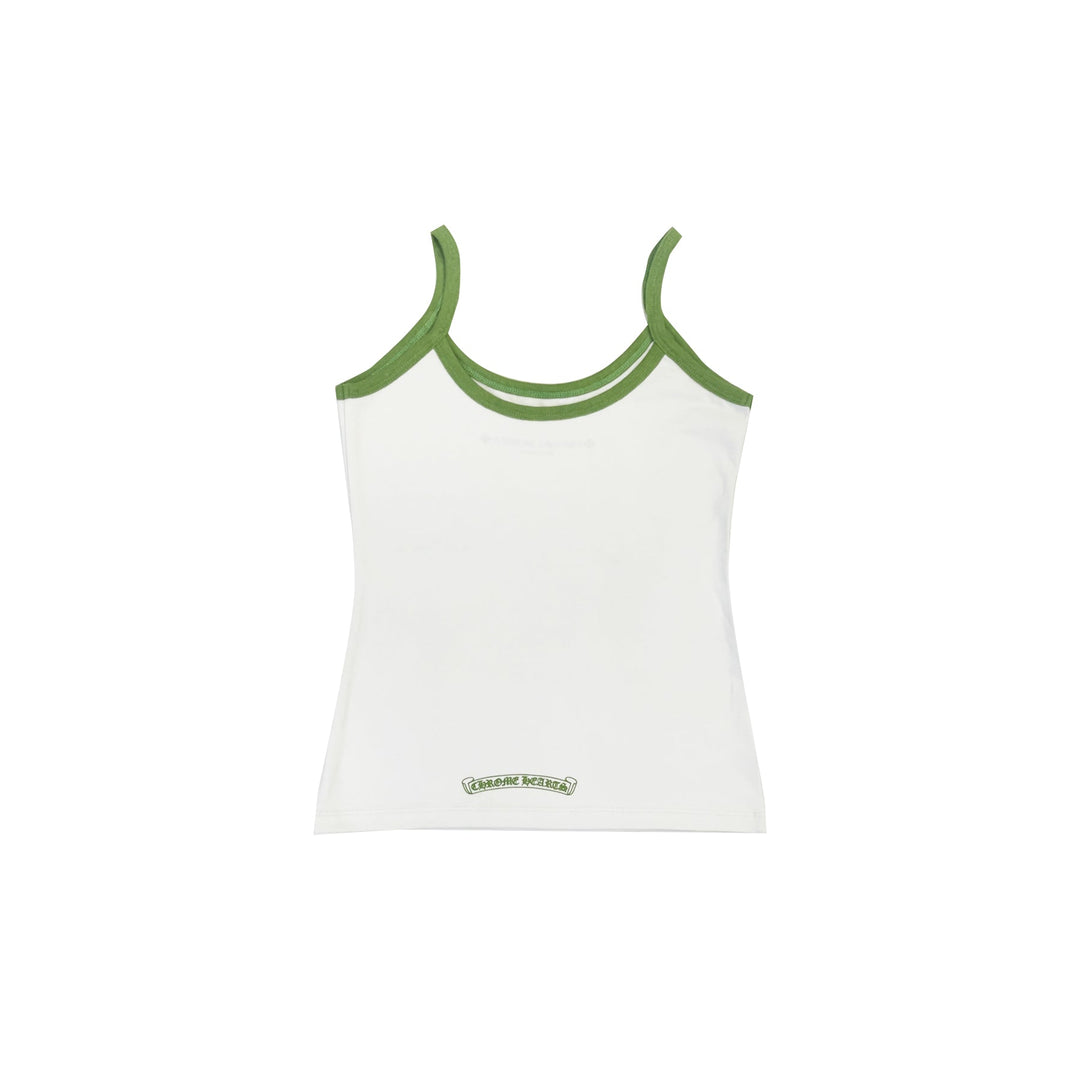 Chrome Hearts Green＆White Horseshoe Logo Tank top - SHENGLI ROAD MARKET