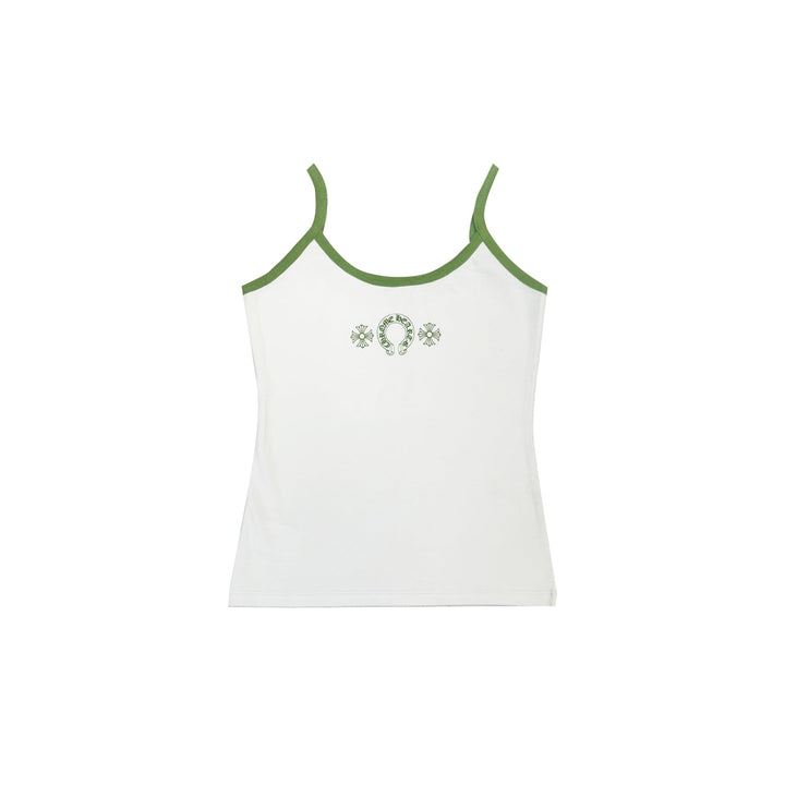 Chrome Hearts Green＆White Horseshoe Logo Tank top - SHENGLI ROAD MARKET