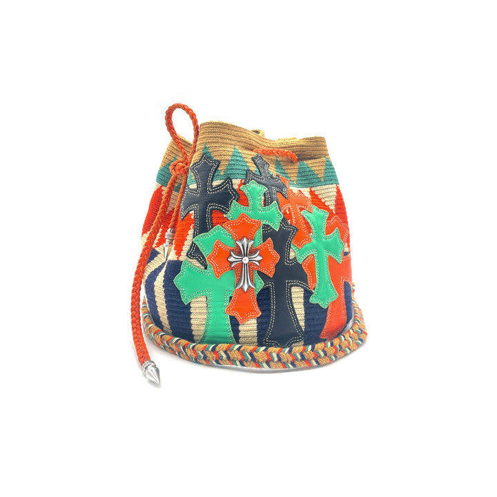 Chrome Hearts Guanabana Muti-Color Cross Patch Bucket Bag - SHENGLI ROAD MARKET