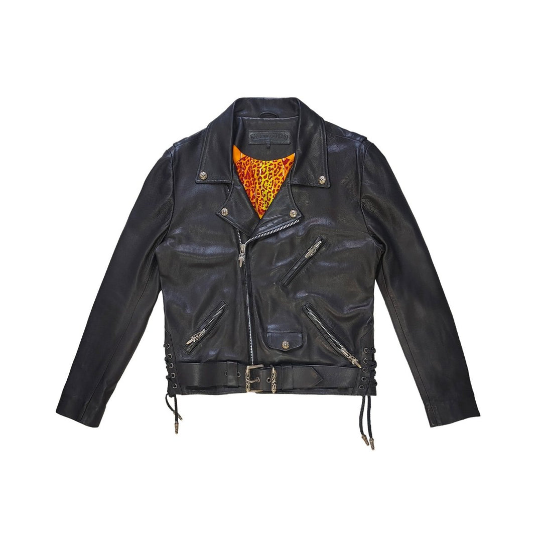 Chrome Hearts Hermés Lining JJ Dean Leather Biker Jacket - SHENGLI ROAD MARKET