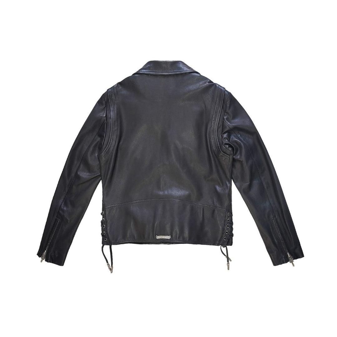 Chrome Hearts Hermés Lining JJ Dean Leather Biker Jacket - SHENGLI ROAD MARKET