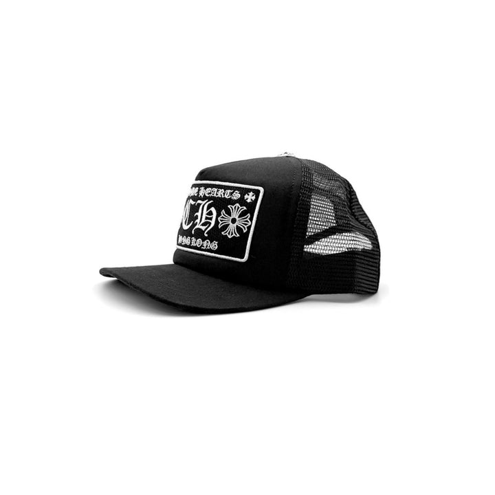 Chrome Hearts Hong Kong CH Logo Black Baseball Cap
