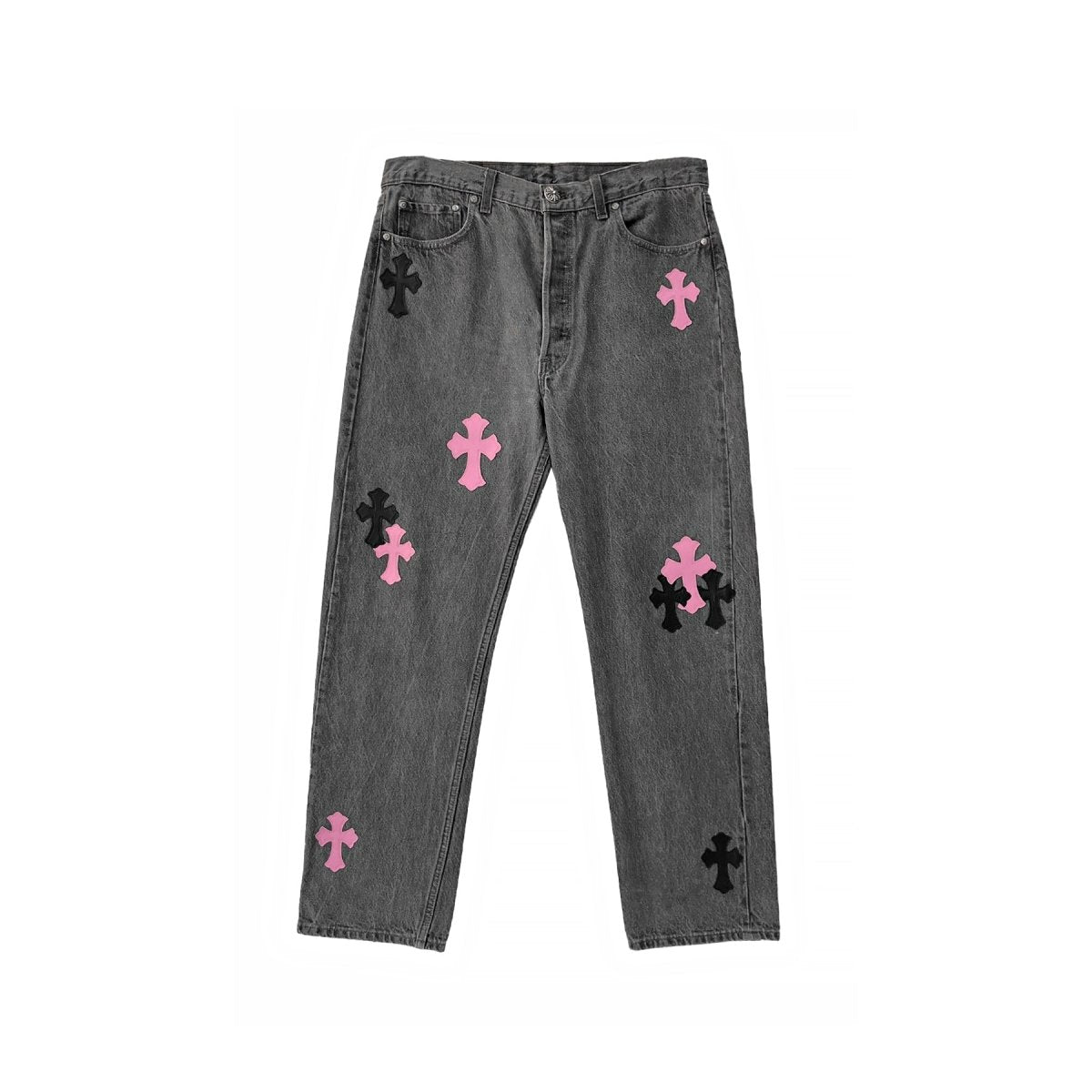 Chrome Hearts Hong Kong Exclusive Black&Pink Cross Patch