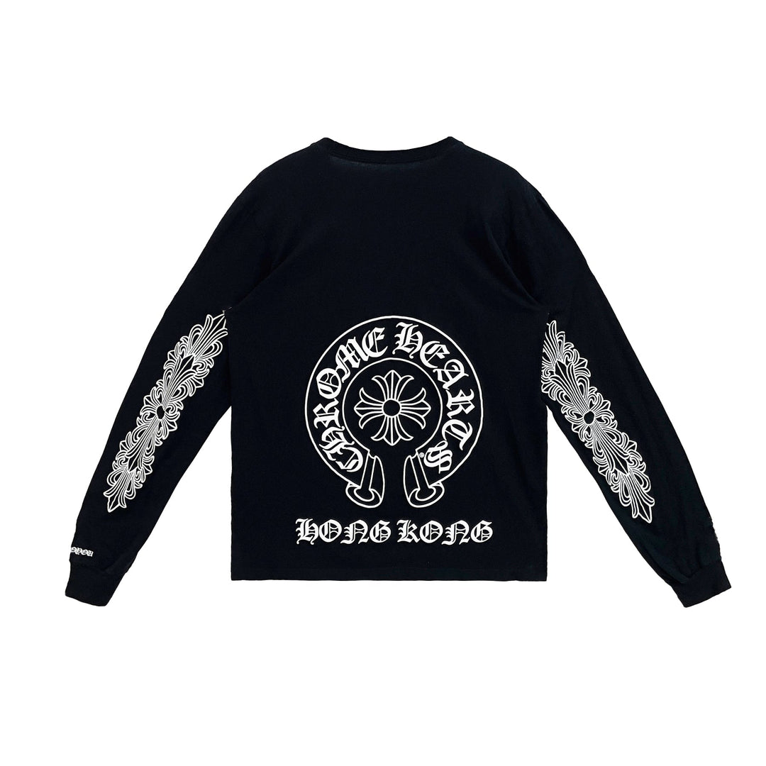 Chrome Hearts Hong Kong Exclusive Horseshoe Long Sleeve T-Shirt Tee - SHENGLI ROAD MARKET