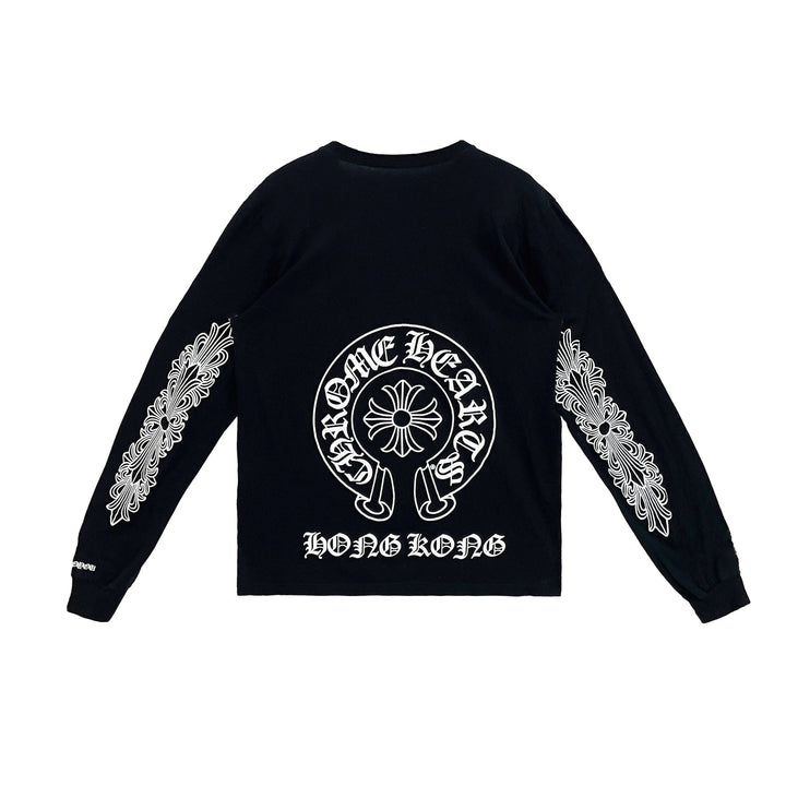 Chrome Hearts Hong Kong Exclusive Horseshoe Long Sleeve T-Shirt Tee - SHENGLI ROAD MARKET
