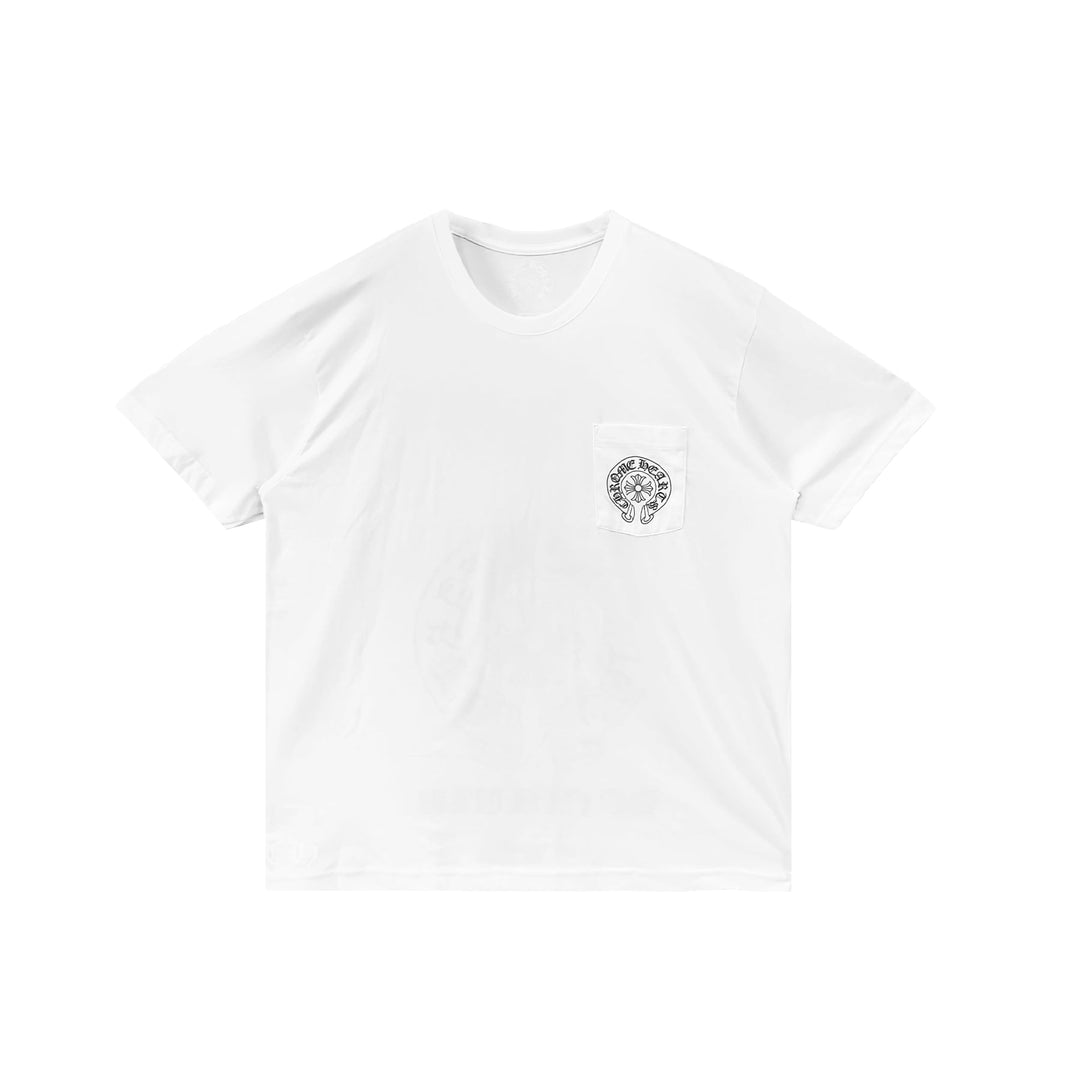 Chrome Hearts Honolulu Exclusive Horseshoe White Short Sleeve Tee - SHENGLI ROAD MARKET