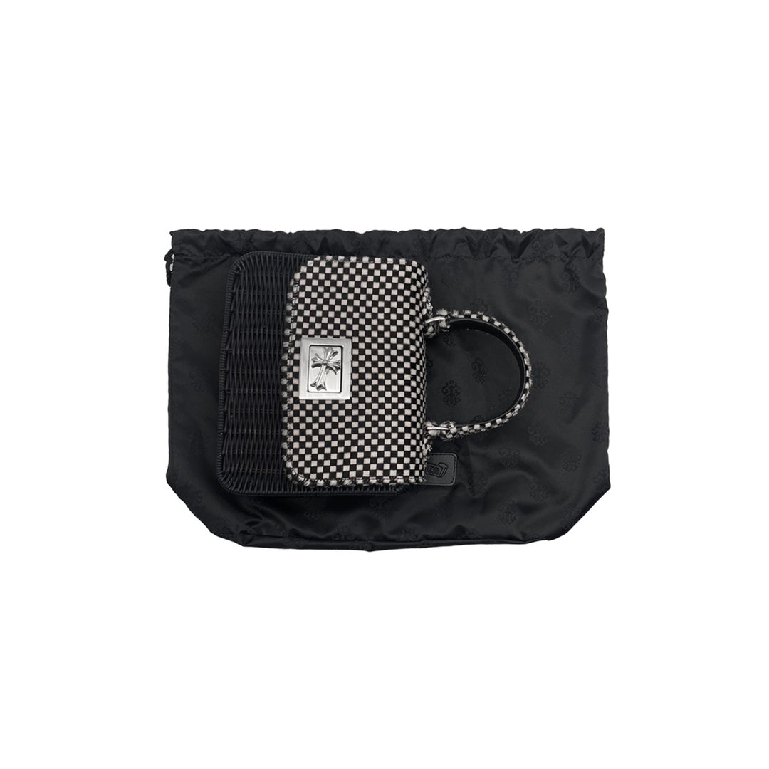Chrome Hearts Horsehair Checkerboard Silver Cross Banboo Woven Bag - SHENGLI ROAD MARKET