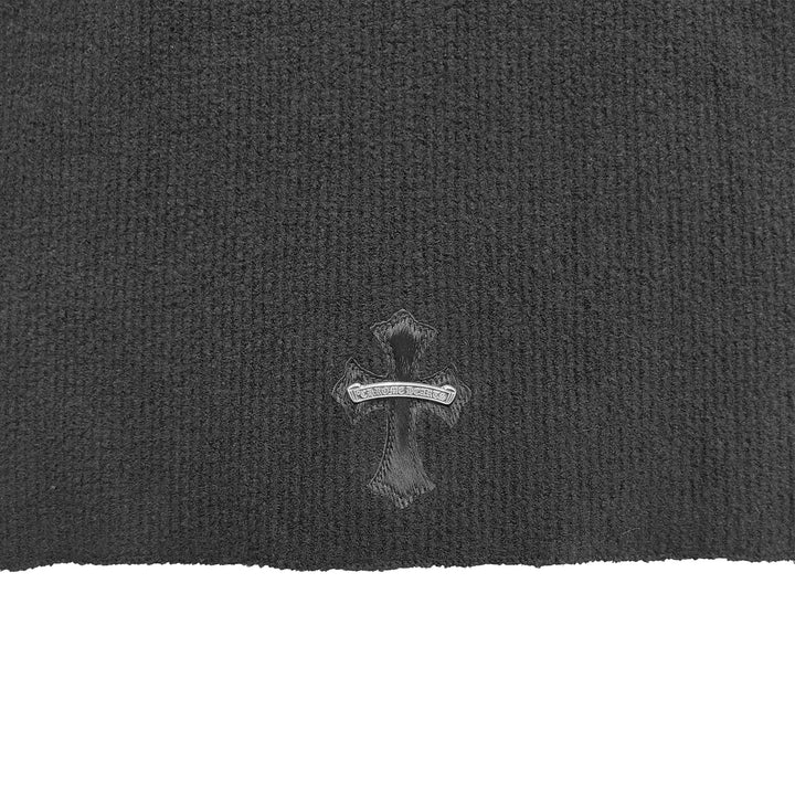 Chrome Hearts Horsehair Cross Half Turtleneck Knitted Sweater - SHENGLI ROAD MARKET