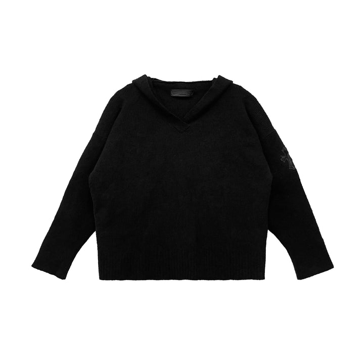 Chrome Hearts Horsehair Cross Silver Scroll Pullover Hoodie - SHENGLI ROAD MARKET