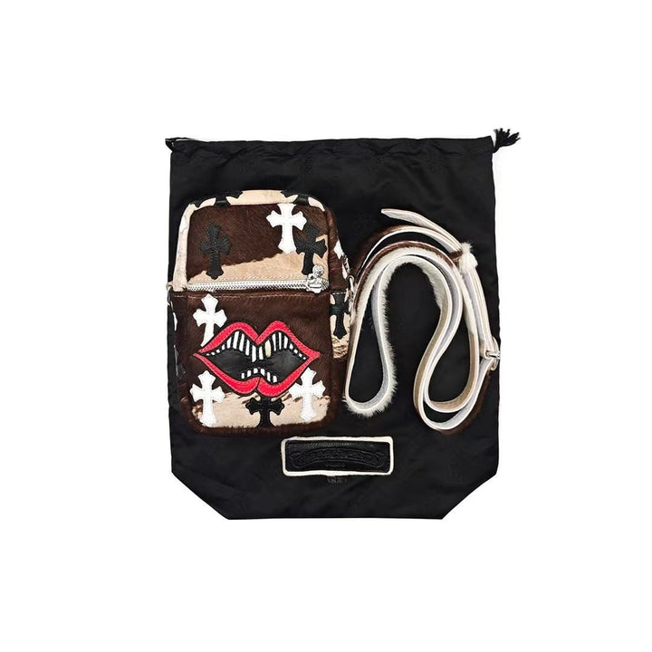 Chrome Hearts Horsehair Taka Cross Patch Camera Bag - SHENGLI ROAD MARKET