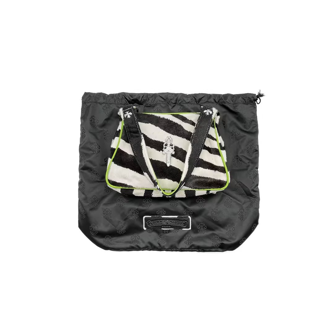 Chrome Hearts Horsehair Zebra Stripe Chicken Nugget Bag - SHENGLI ROAD MARKET