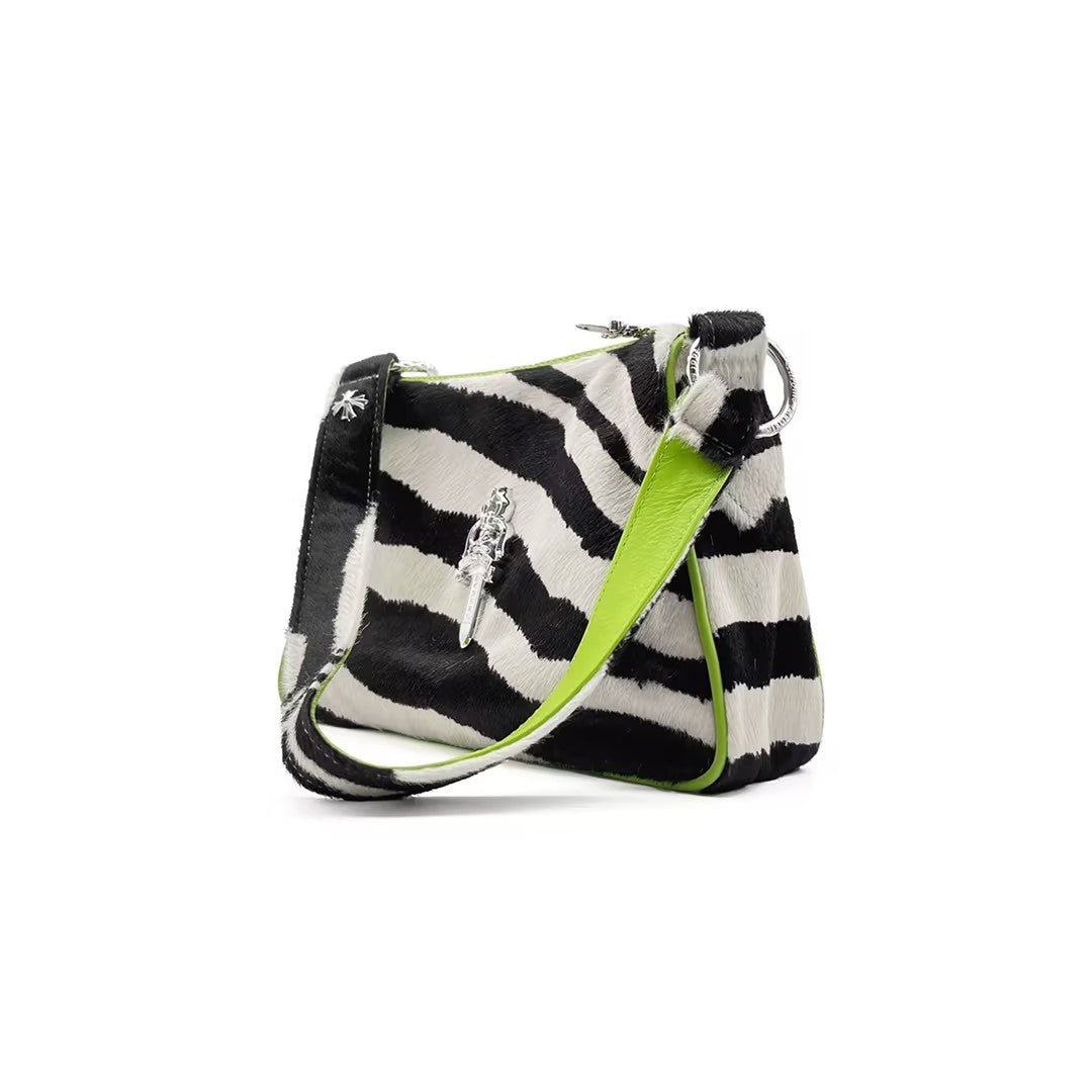 Chrome Hearts Horsehair Zebra Stripe Chicken Nugget Bag - SHENGLI ROAD MARKET