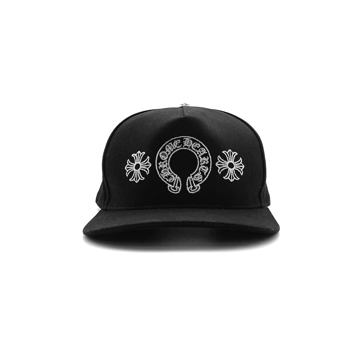 Chrome Hearts Horseshoe Black Baseball Cap - SHENGLI ROAD MARKET