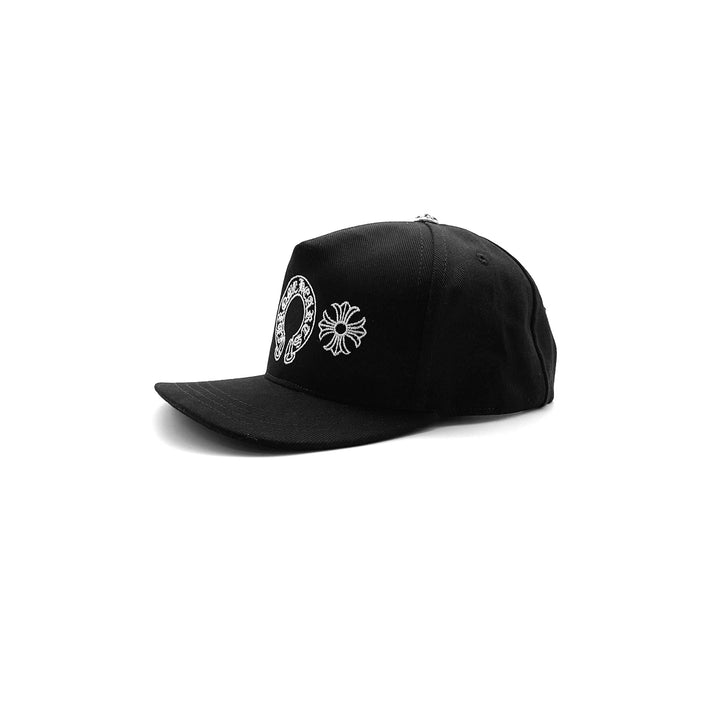 Chrome Hearts Horseshoe Black Baseball Cap - SHENGLI ROAD MARKET