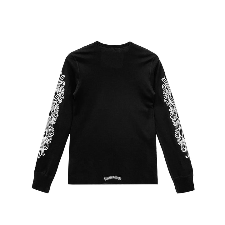 Chrome Hearts Horseshoe Floral Sleeve Waffle Thermal Shirt - SHENGLI ROAD MARKET