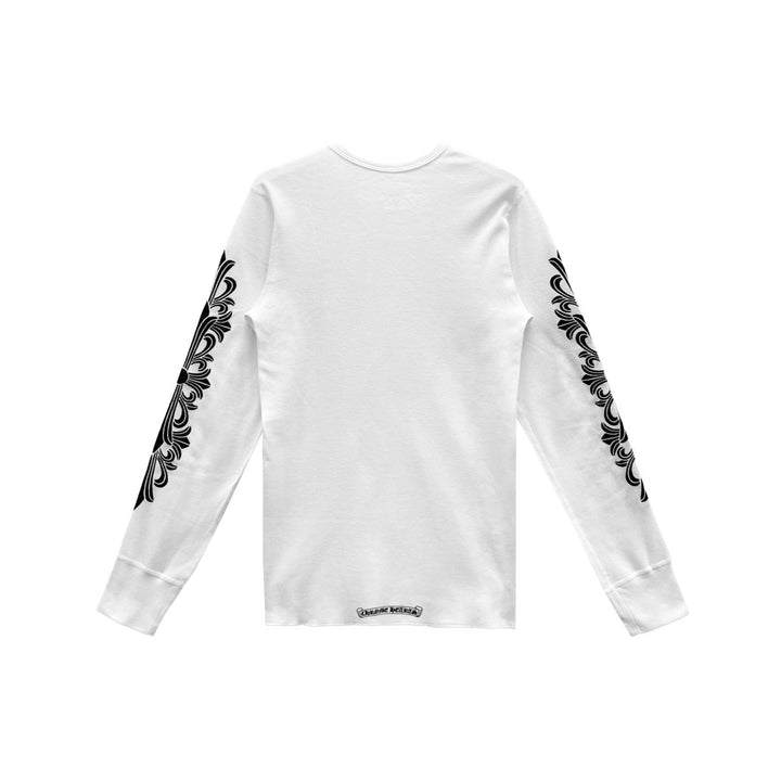 Chrome Hearts Horseshoe Floral Sleeve Waffle Thermal Shirt - SHENGLI ROAD MARKET